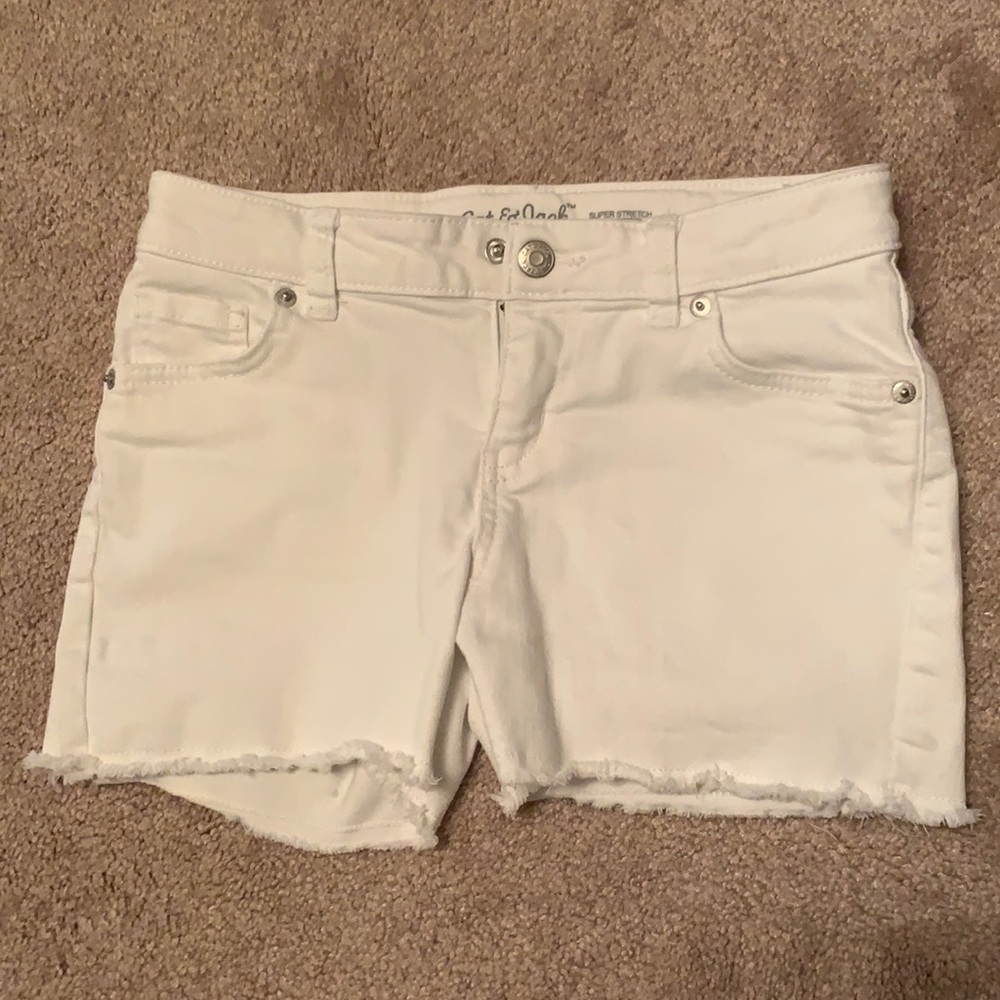 Cat & Jack White jean shorts